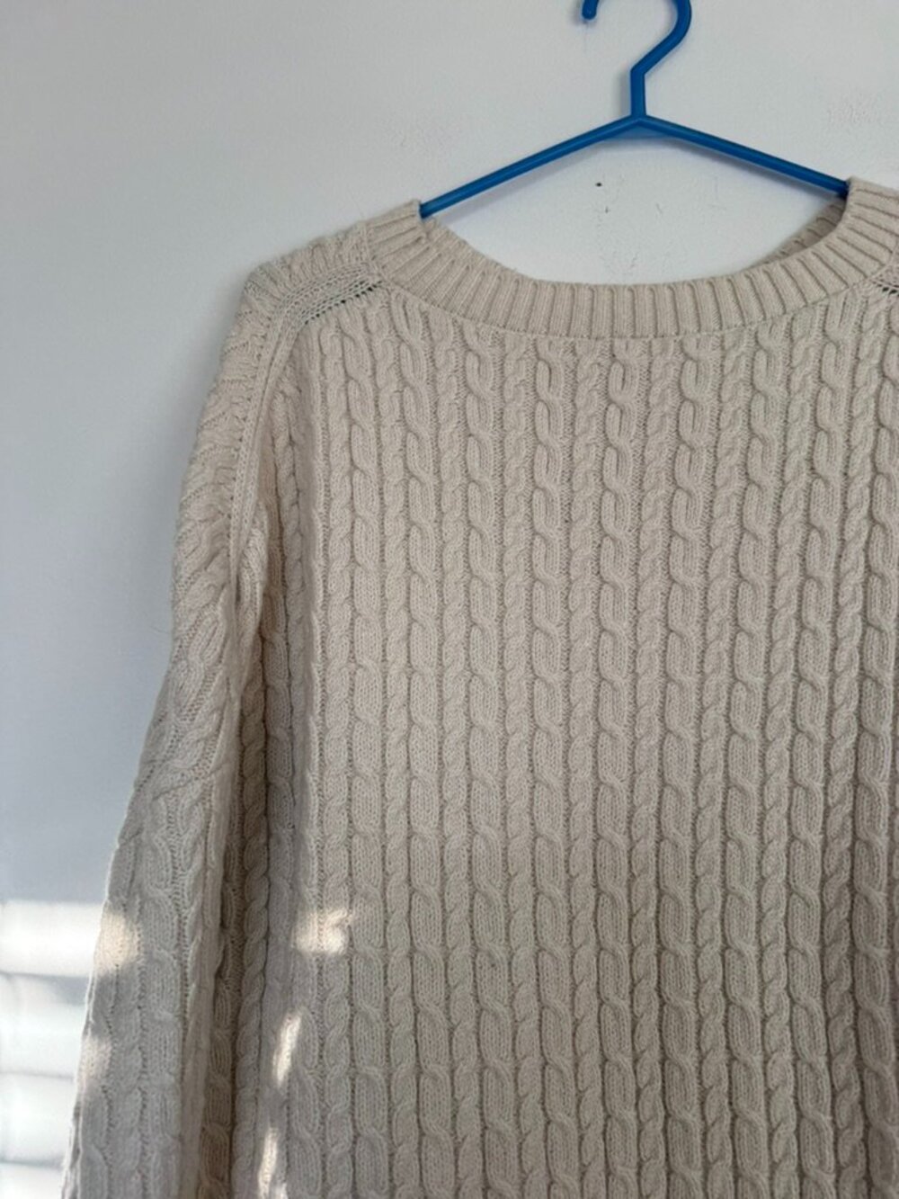 WindRiver Outfitters XL Cream Cable Knit Sweater Cozy Cottagecore Pullover - Picture 8 of 8